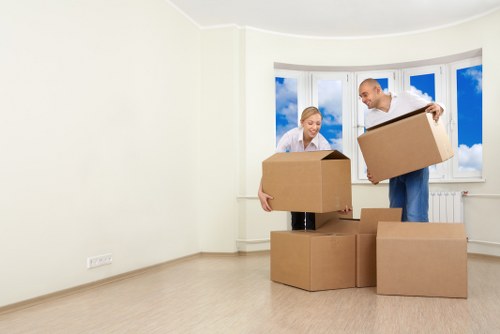 Packing and moving day preparation in Cheam