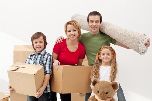 Charitable reuse of stored items and packaging materials