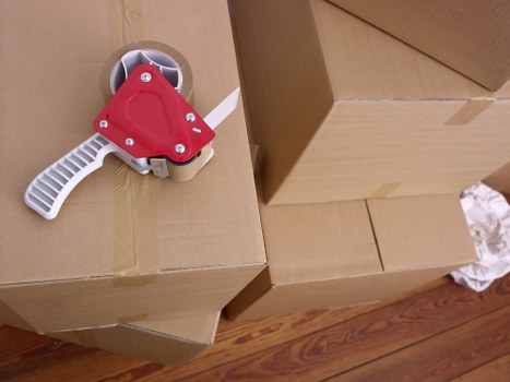 Packing materials and checklist for a house move in Cheam