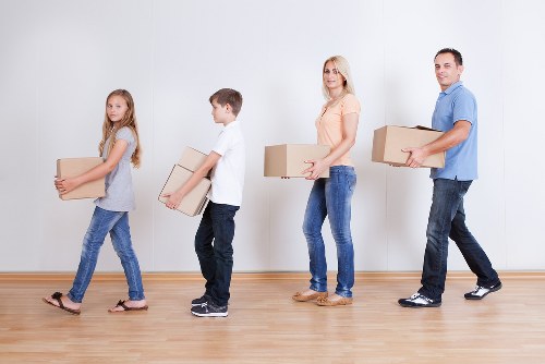Local packing team organizing boxes for a property move in Cheam