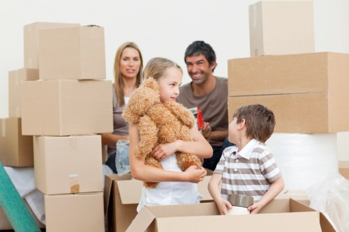 Moving team supporting a house and office relocation in Cheam